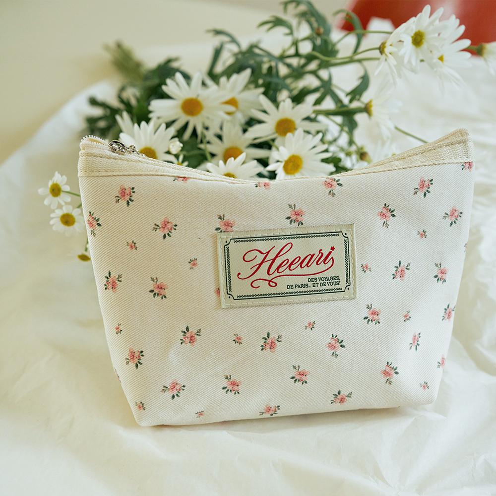 Voyage Cotton Pouch 보야주 코튼 파우치_Floral