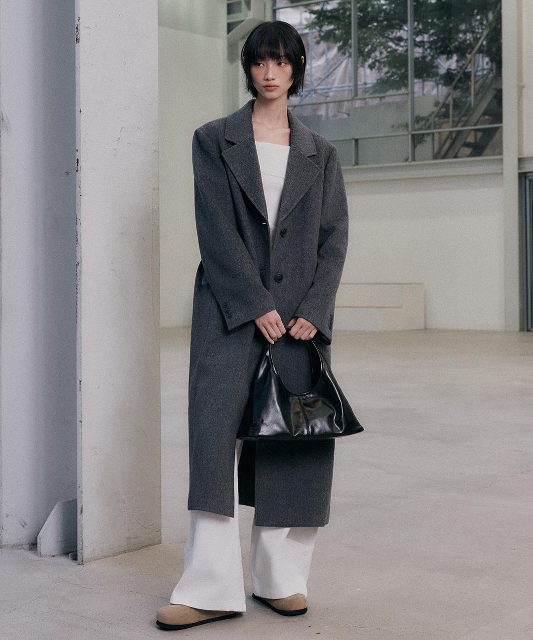 미쏘 [누적3천🏆]울 블렌디드 싱글 롱 코트_MIWJHFV0PB