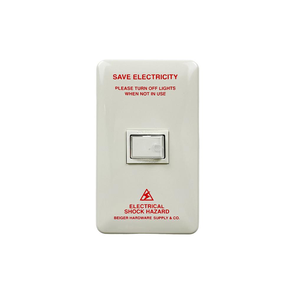 베이거하드웨어 BH ﻿SAVE ELECTRICITY RED
