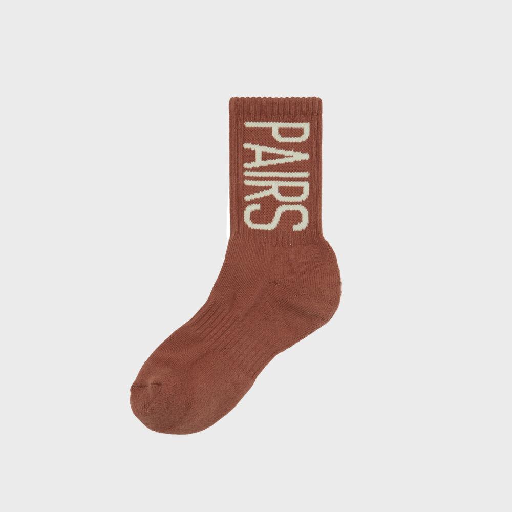 [PAIRS] PAIRS CREW SOCKS BROWN