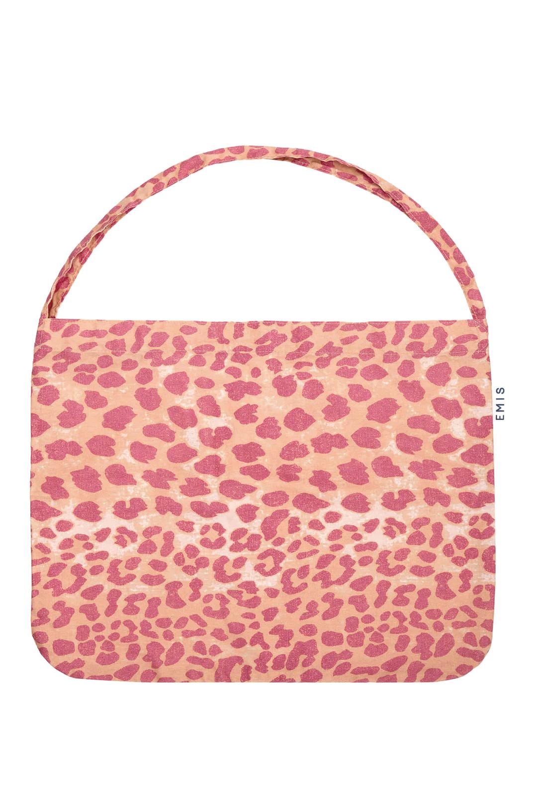 COTTON LEOPARD ECO BAG-PINK