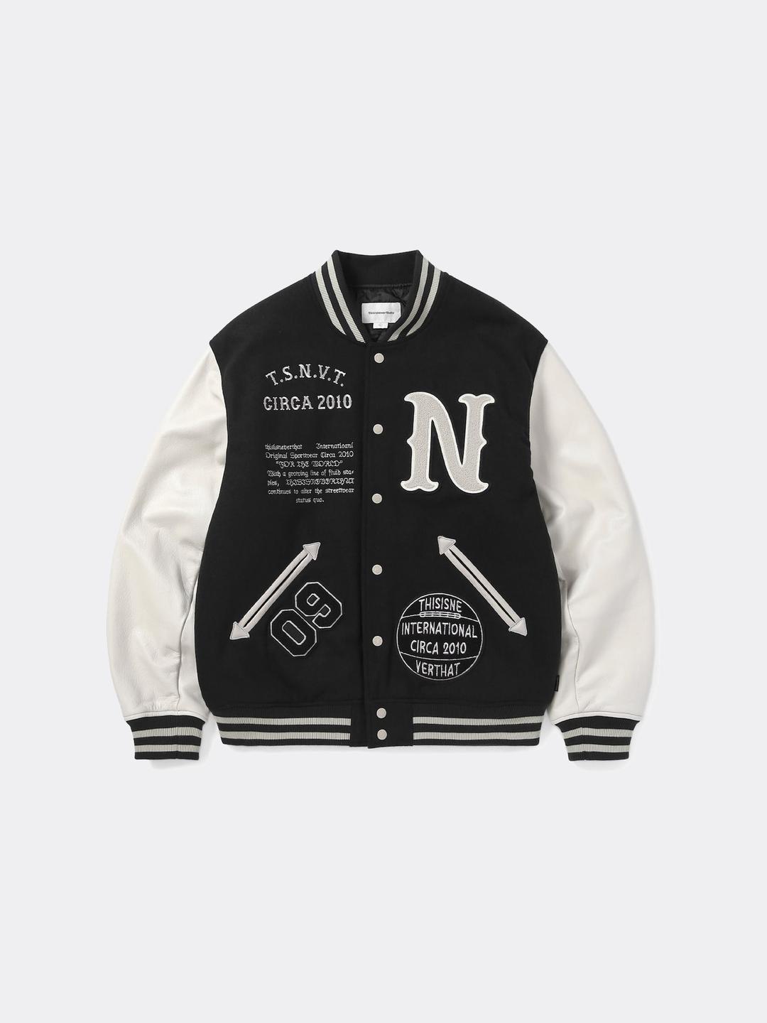 디스이즈네버댓 ORIGINALS VARSITY JACKET-NAVY