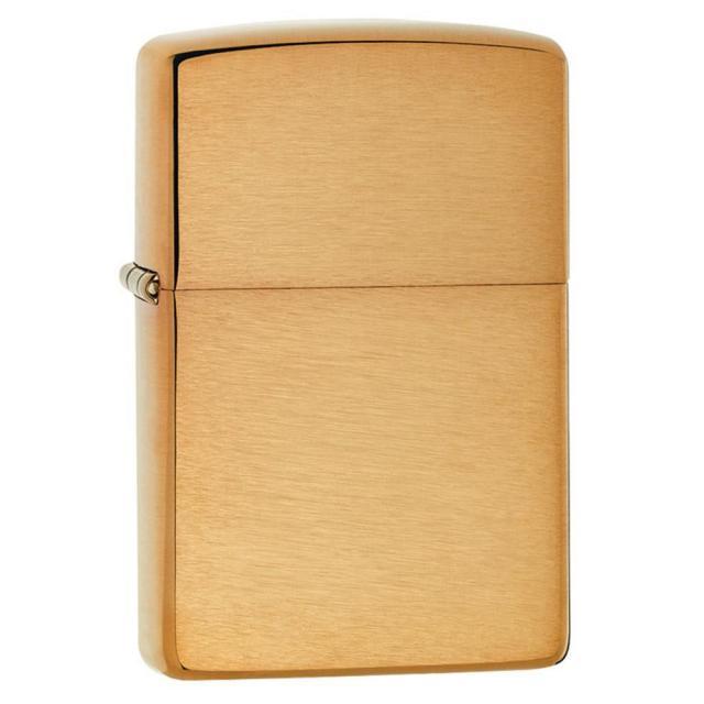 [사은품 3종증정][이니셜각인]ZIPPO 라이터 204B BRUSHED BRASS