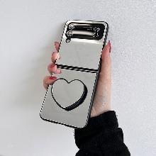 (당일발송) 갤럭시 Z플립 4 3 하트 그립톡 올 미러 케이스