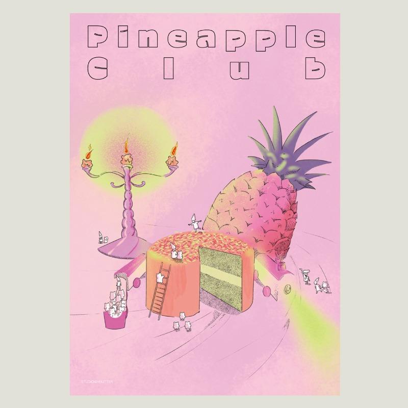 [김버터] 파인애플 클럽 A3 poster