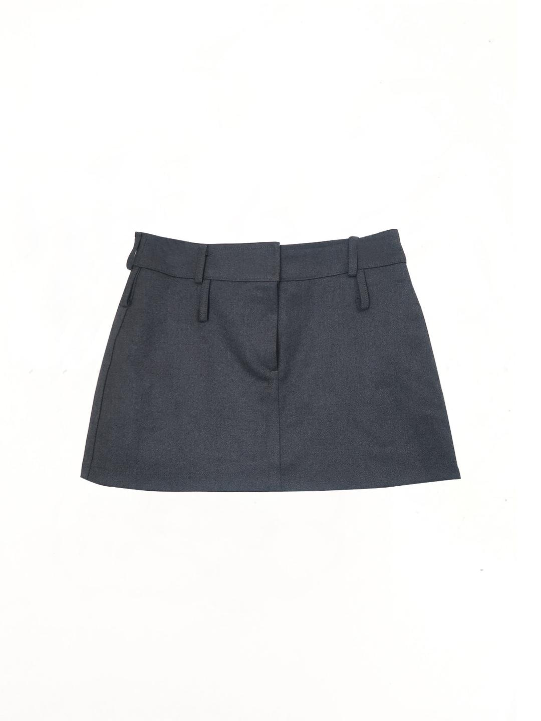 wool mini skirt