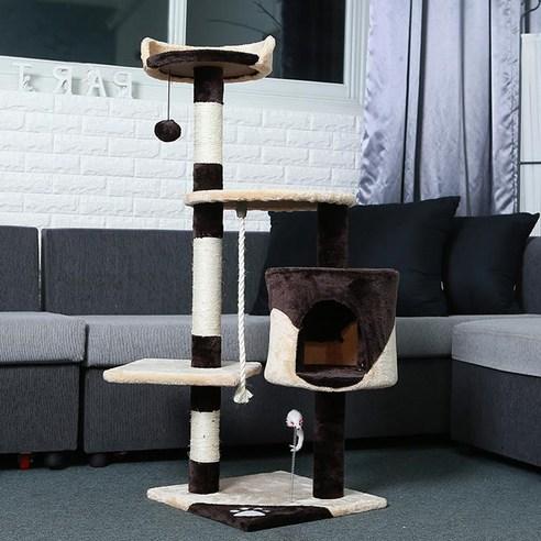 헬로망치 캣타워 HMC 중형, DH0025(브라운..., 1개 - 캣타워/캣폴 | 쿠팡
