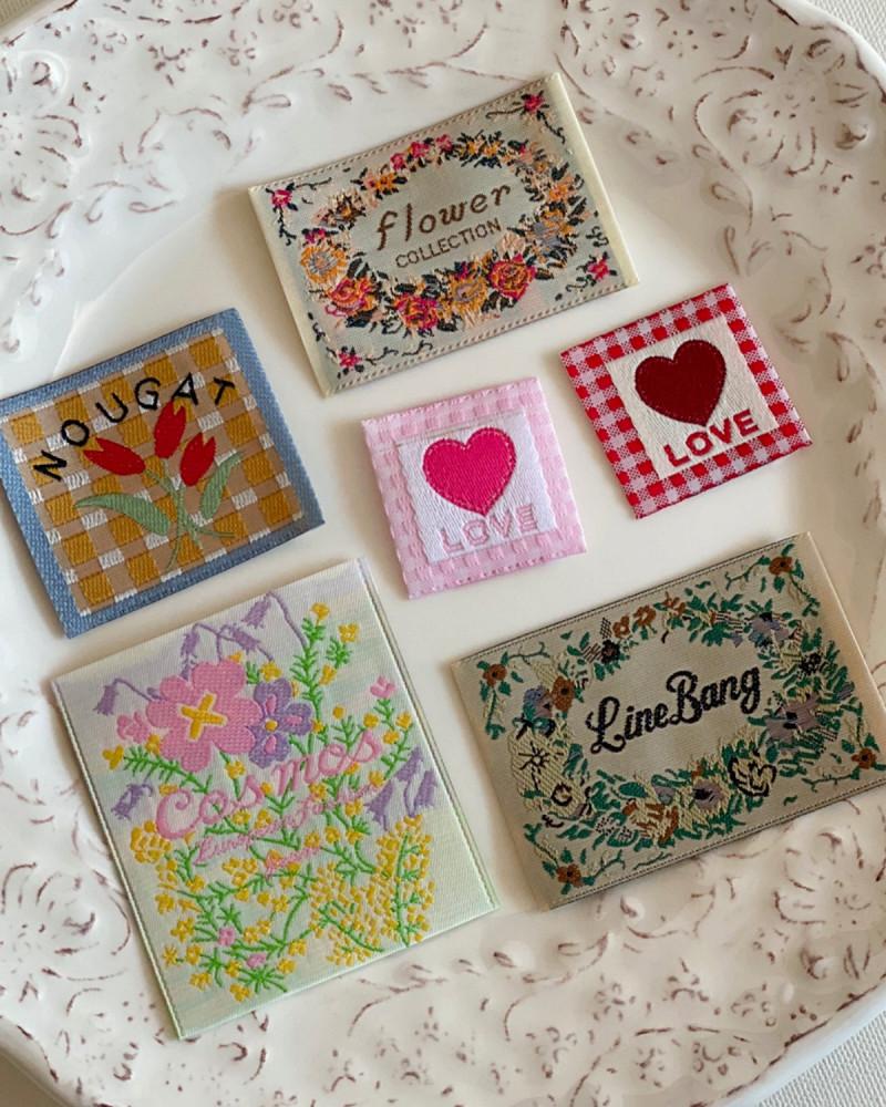 [6종] 빈티지 플라워 라벨