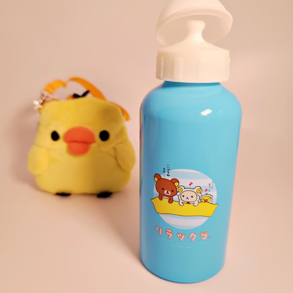 San-X Rilakuma Aluminium water bottle 3color 리락쿠마 알루미늄 워터보틀 3종 물병 500ml