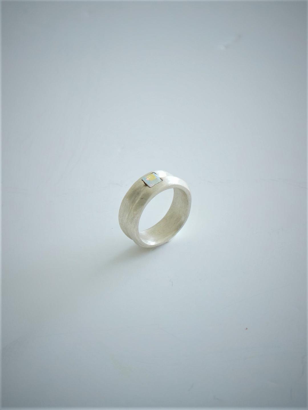 Matt Double Ring / Opal