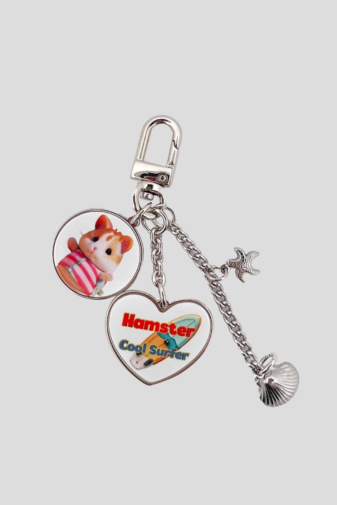 쿨 써퍼 햄찌 키링