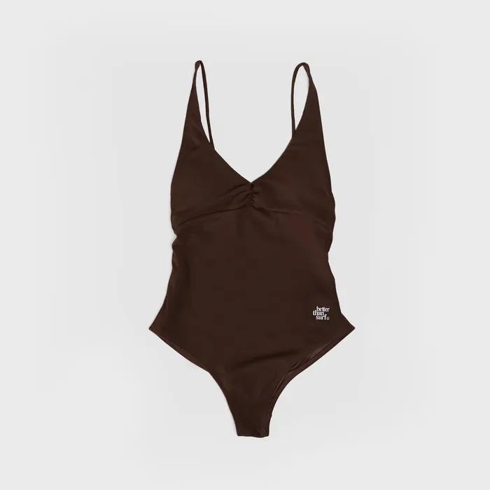 TAN ONE-PIECE - CHOCO
