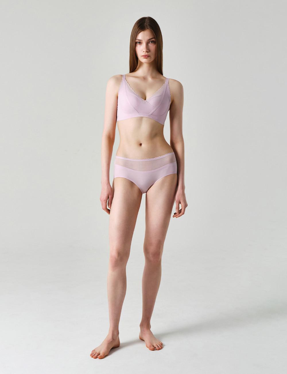 레이셋 브라 쉬어도트&팬티 set