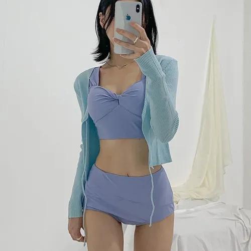 아쿠아 꼬임 투피스 수영복