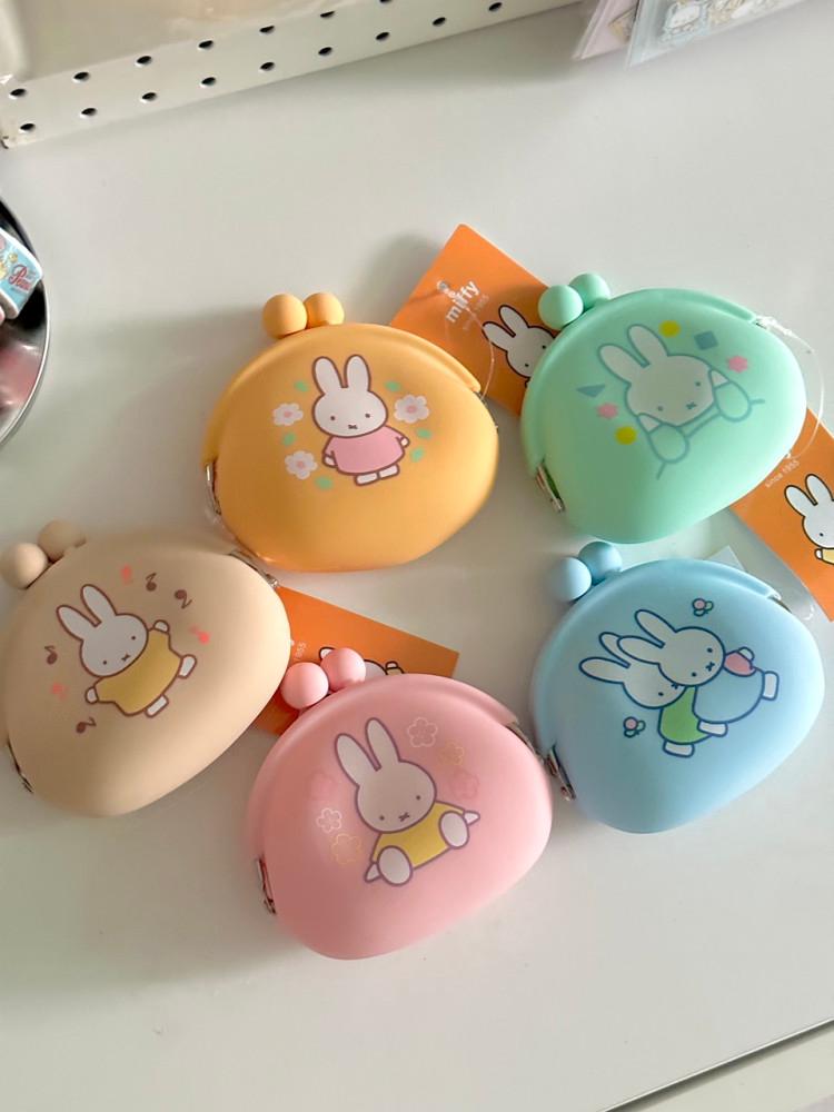 [일본직수입] 미피 동전지갑 5종, 실리콘 동전지갑, 캐릭터 동전지갑