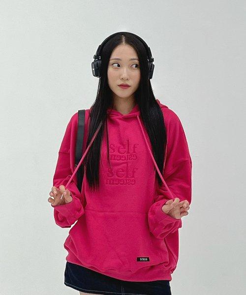 로고 후드 [pink]