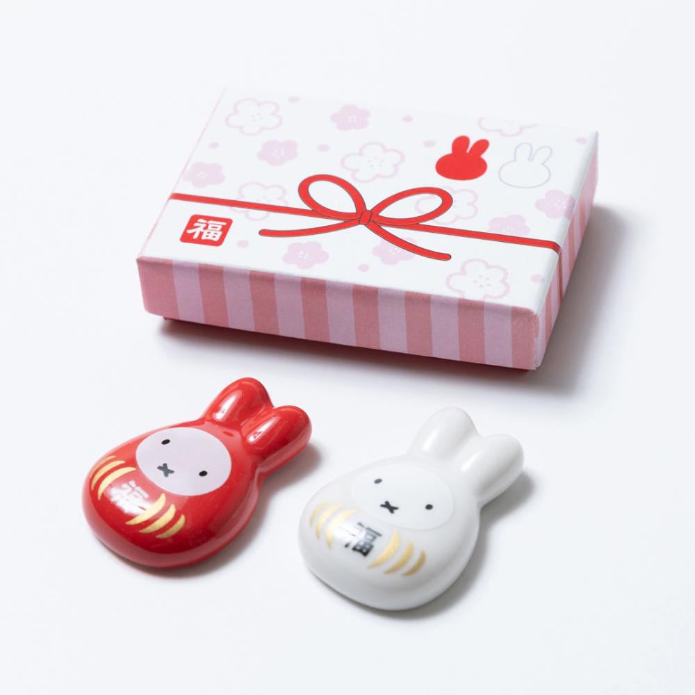 미피 복덩이 홍백 젓가락 받침세트 수저 받침 숟가락 젓가락 커트러리 받침대