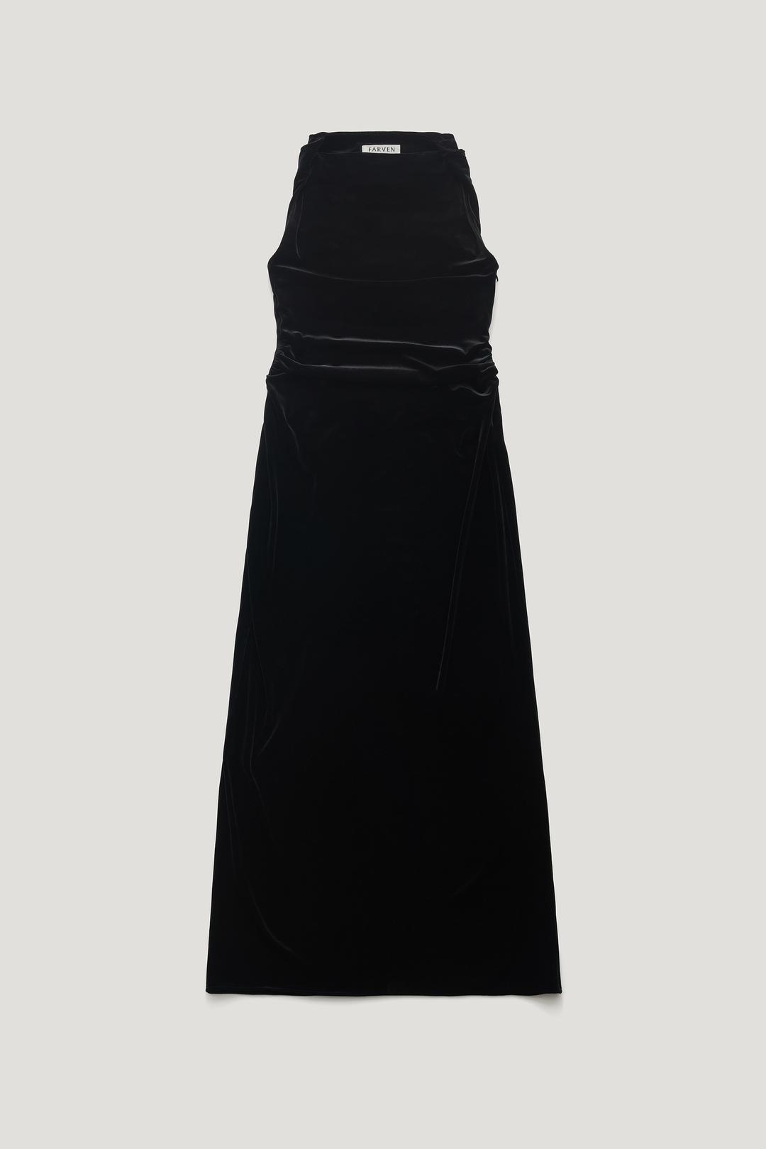 [1st reorder 12/4 PM12:00 OPEN] DRAPE VELVET DRESS_BLACK / ₩208,000