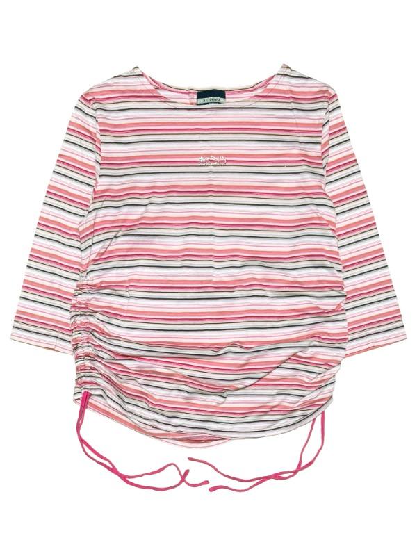 Shirring stripe top