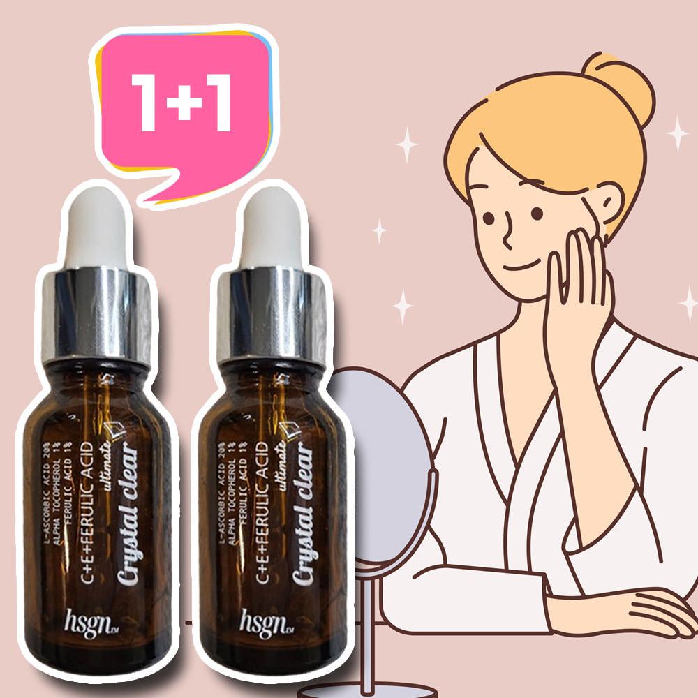 혁신개념 순수 비타민c 20% ce페룰릭 앰플 모공 기미 2병 (15ml+15ml)