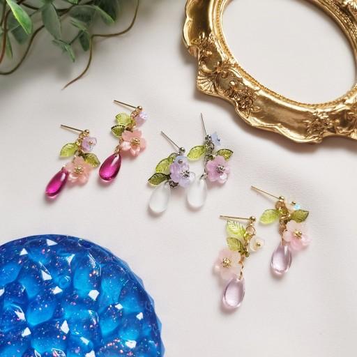 🌺 활짝 피어난 꽃 귀걸이 귀찌 🌺