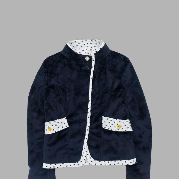 STAR LINING POINT FUR JACKET (DARK NAVY)
