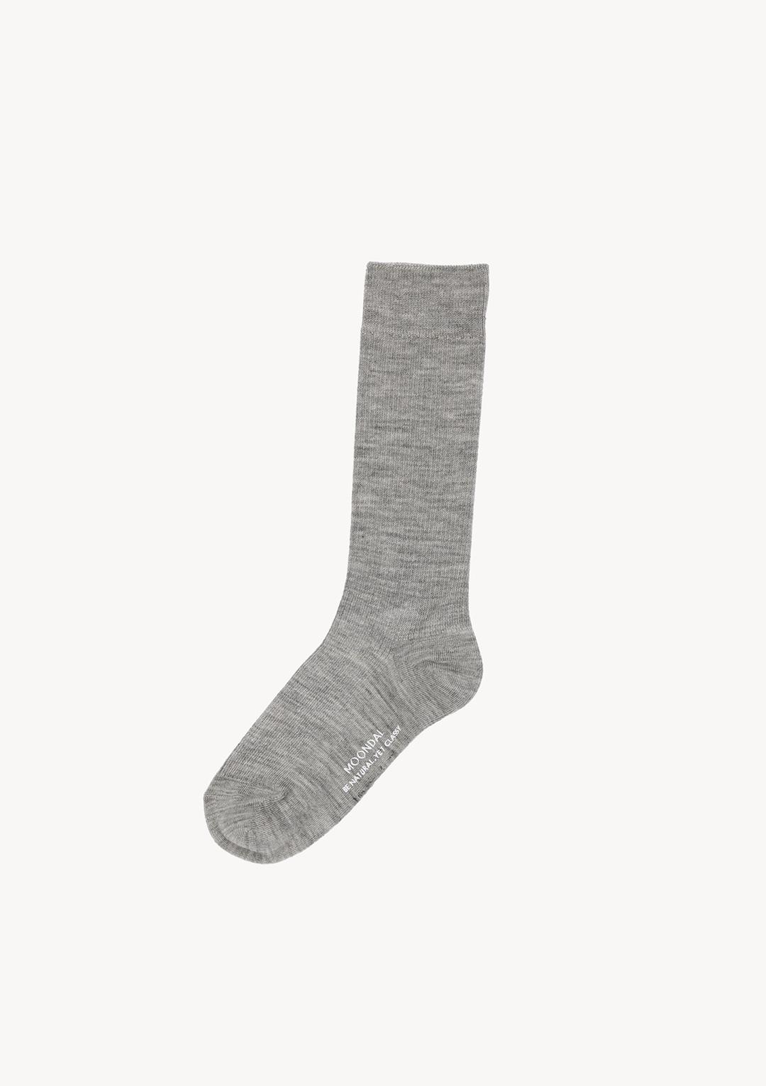 Essential Merino Socks in Melange Gray