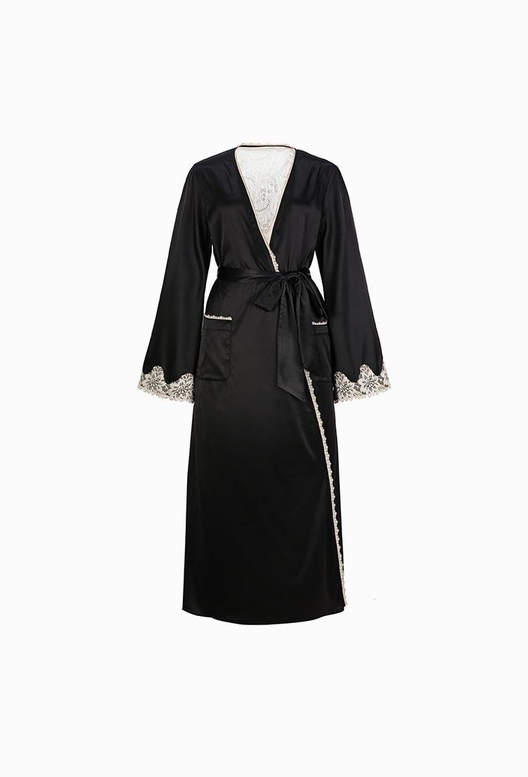 [GRACE SLIP] Long Robe (Black)