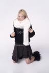 [10/31 예약발송] Ribbon Muffler_Fur ivory