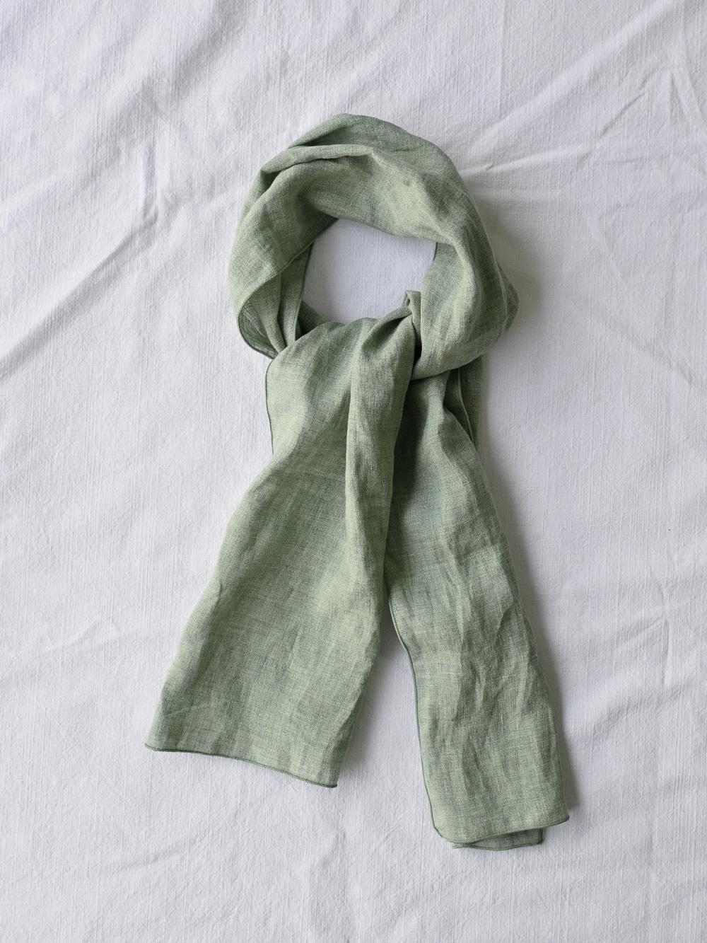 Linen Scarf (Sage Green)