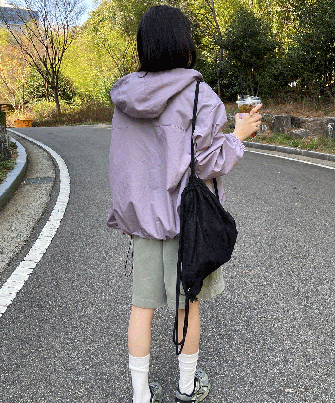 *당일출고* (unisex) 그레이프 윈드브레이커 (2color)