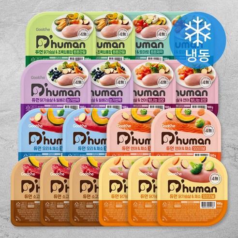 듀먼 강아지 종합 8종 버라이어티 화식 용기형 (냉동), 닭고기+연어+소고기..., 100g, 18팩 - 화식사료 | 쿠팡