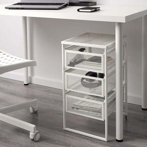 이케아 LENNART 철제3단서랍장