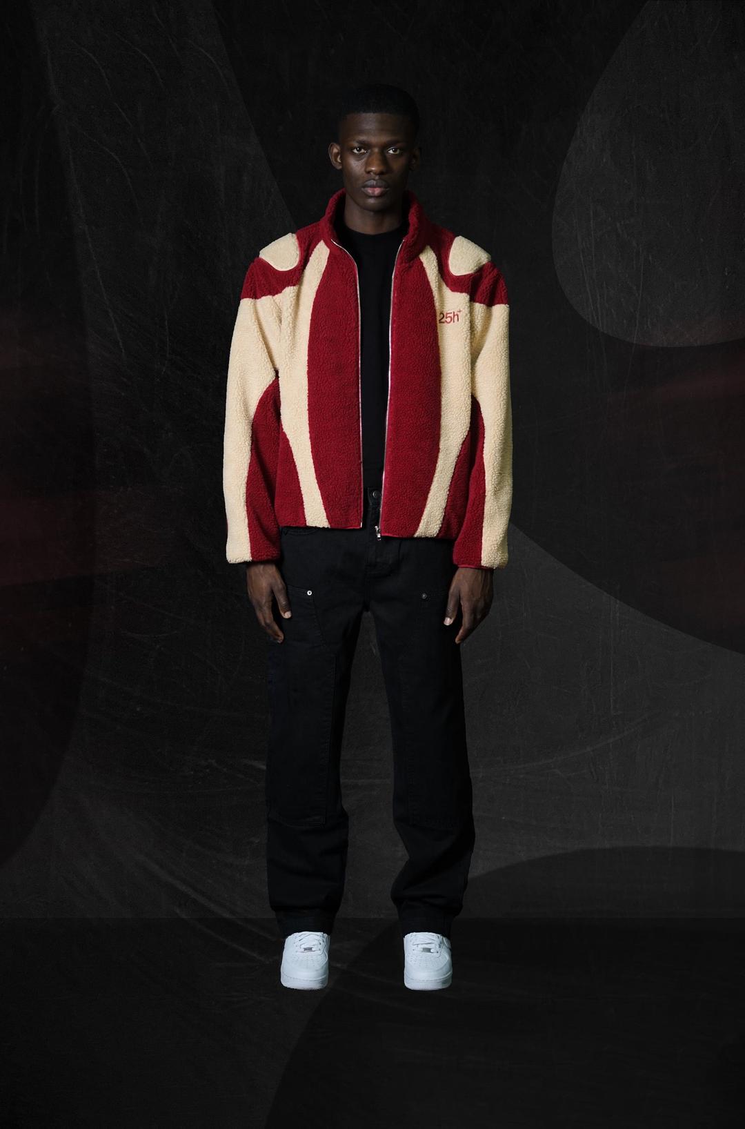 01. Night Lab Fleece - Red/Cream
