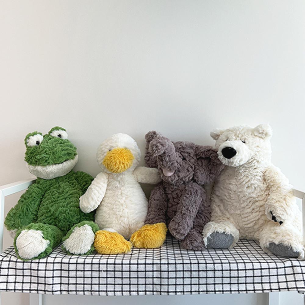 [테이스티드] 어글리 뽀글이 인형 개구리 오리 코끼리 북극곰 애착인형