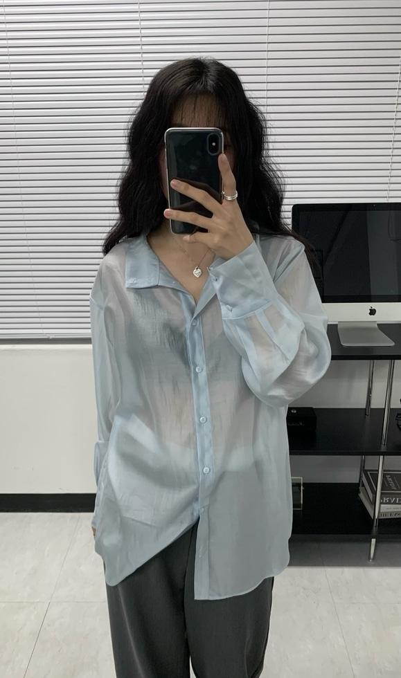 see-through polo neck sh (3C)