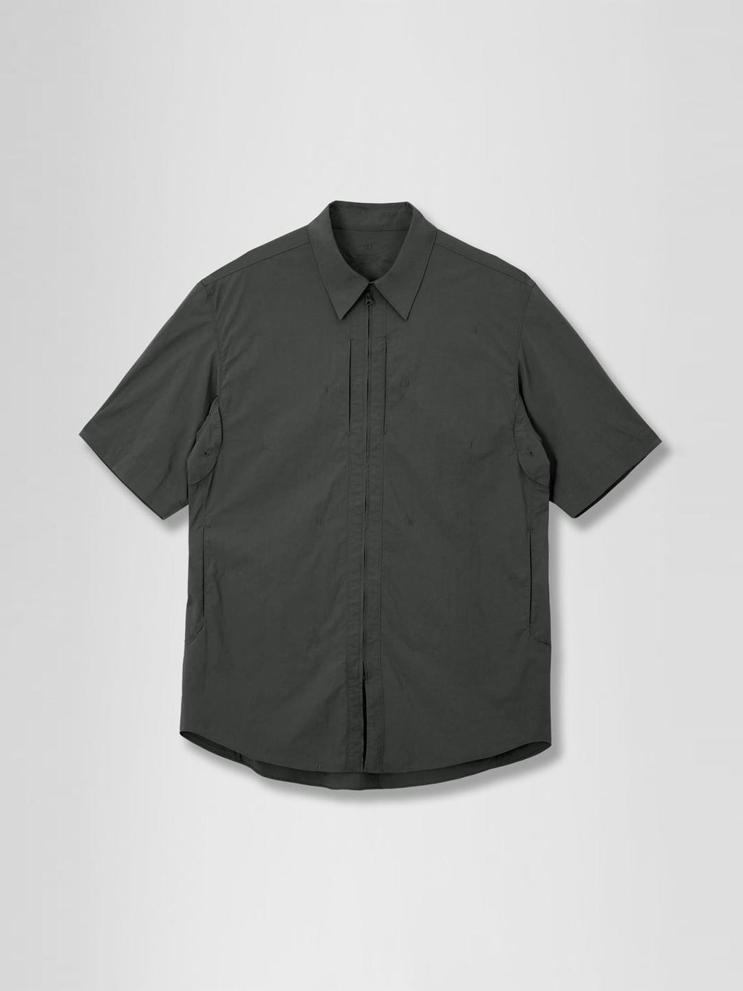 NYLON ZIP SHIRT CHARCOAL