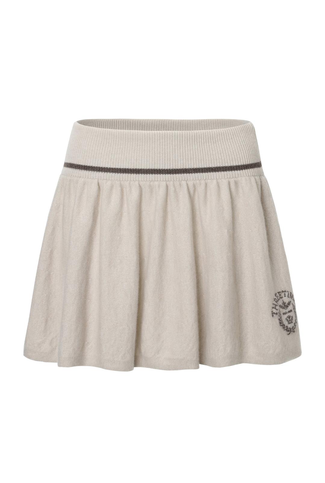 Isabel emblem knit skirt