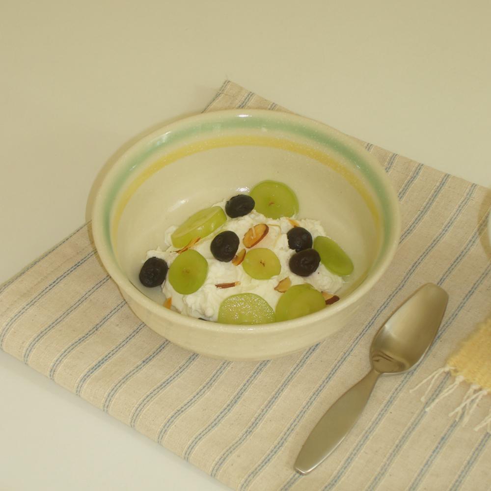 yellow melon bowl
