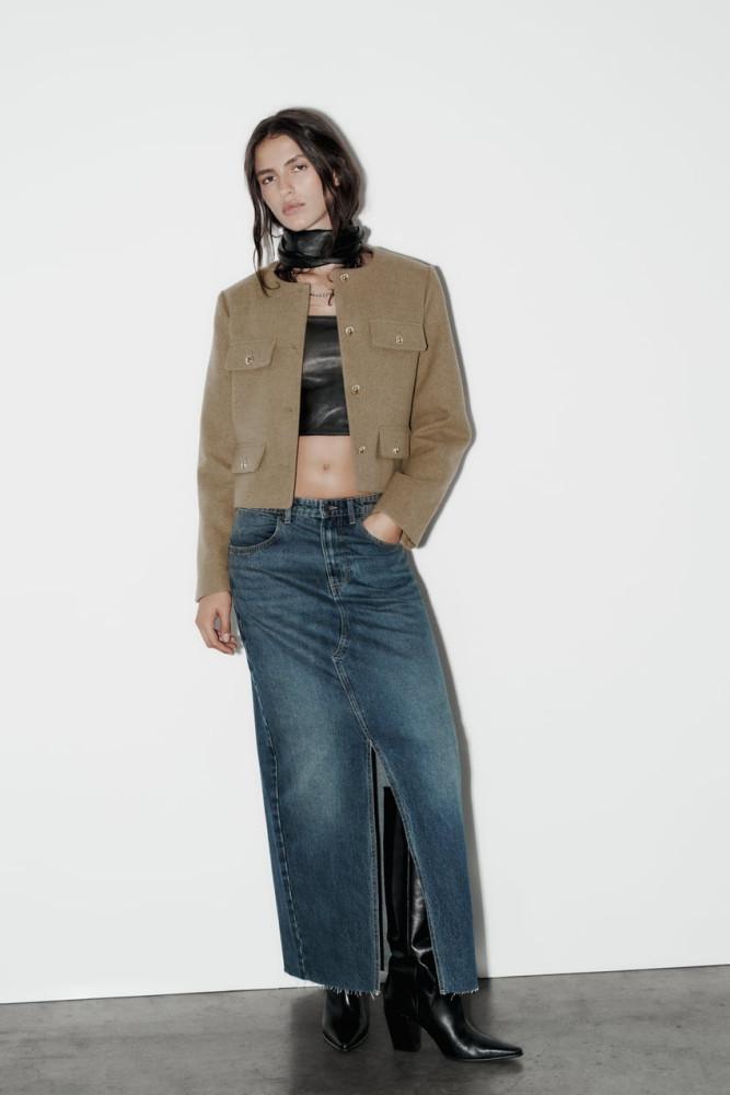 ZARA자라 신상 플랩 크롭 블레이저 3046/278