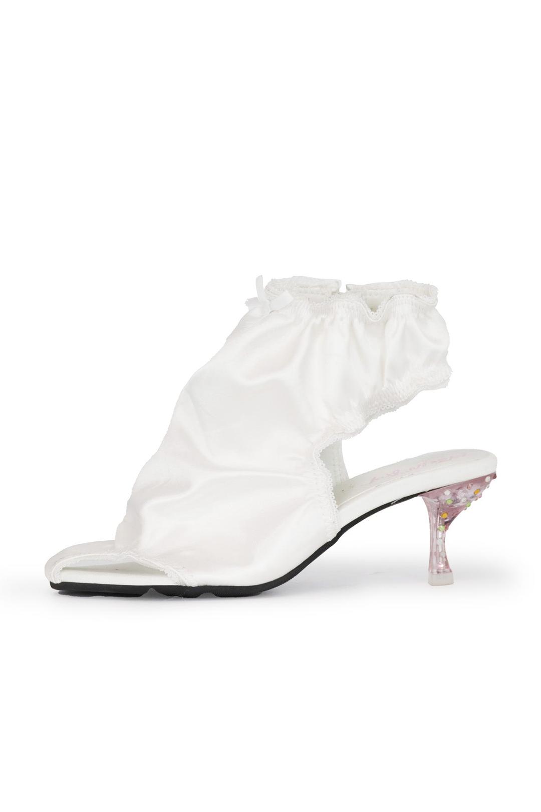 Panty Crystal Heels / White - White / 41（26.0cm）