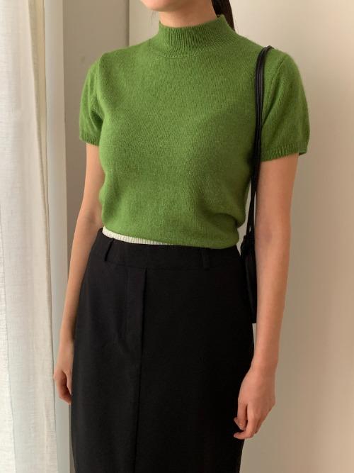Basic half-neck knit