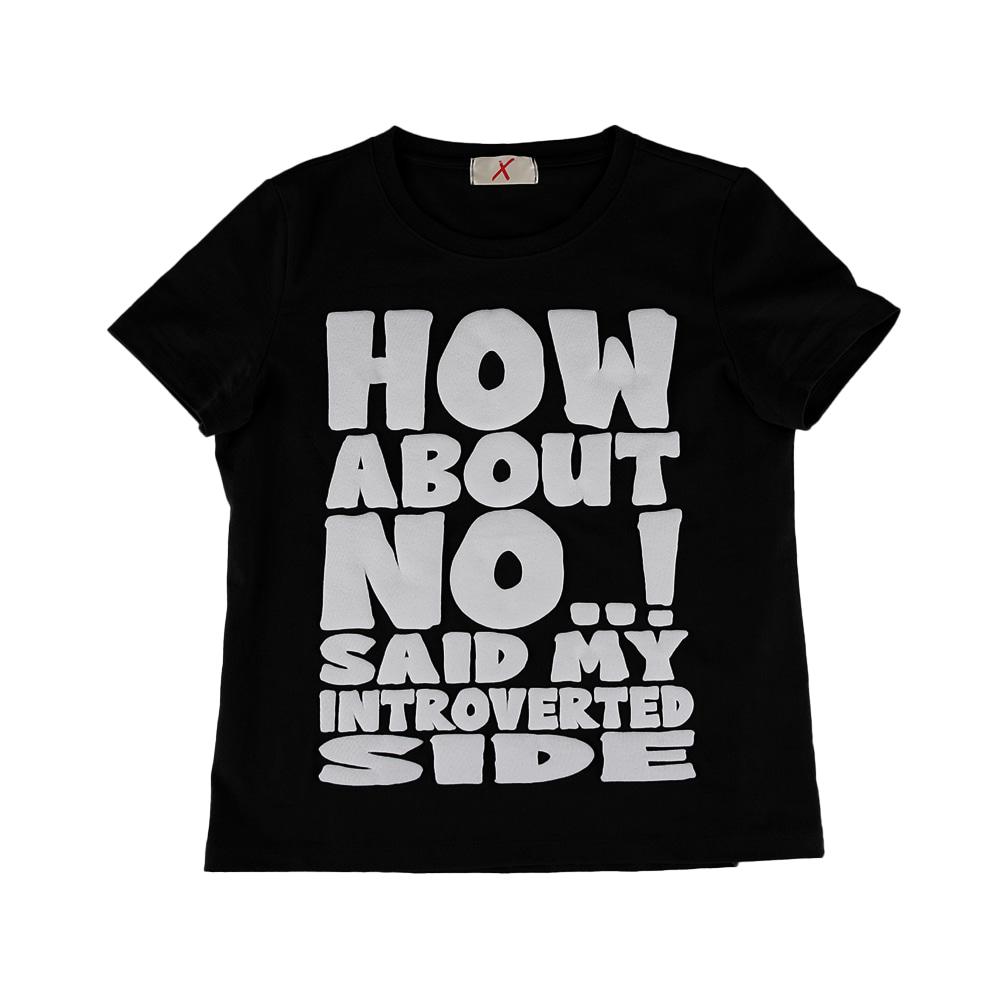 HOW ABOUT NO T-SHIRT (BLACK) *5/20 순차배송*