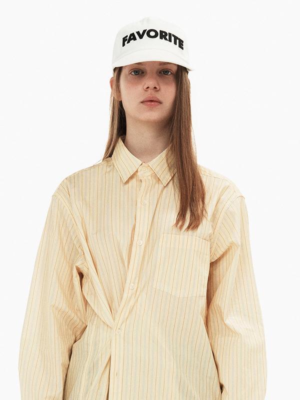 Wide Stripe Shirt / Yellow