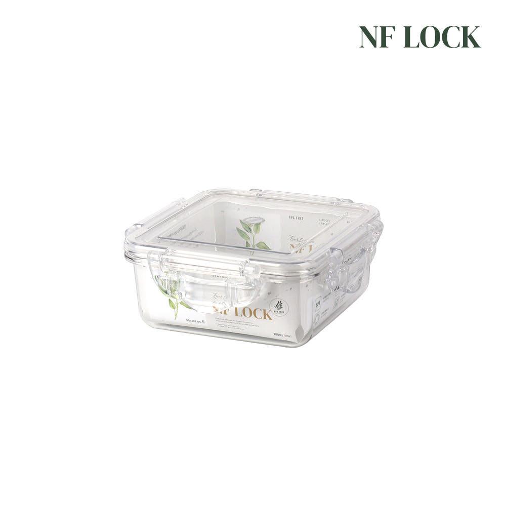 NF LOCK 엔에프락 국산 전자렌지 비스프리 소분용기 트라이탄 정사각2호 460ml