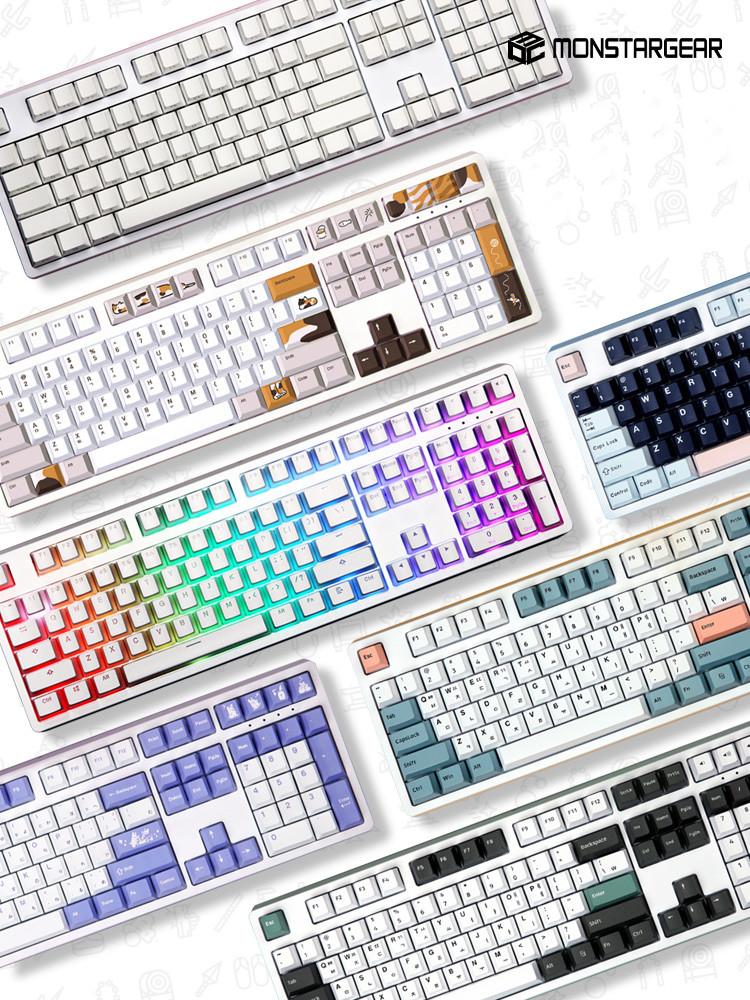 몬스타기어 닌자108PRO DIY RGB 풀배열 핫스왑 커스텀 기계식키보드