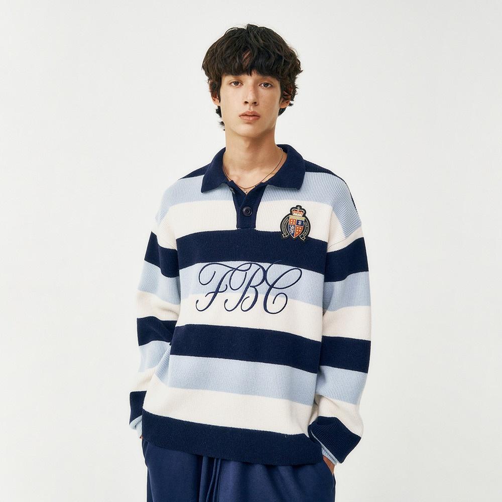 90s 빈티지 럭비 니트 / SKY BLUE