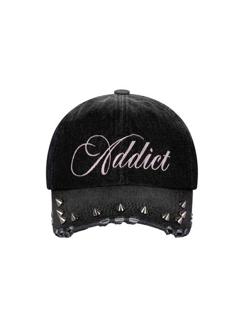 SPIKE ADDICT CAP (BLACK DENIM)