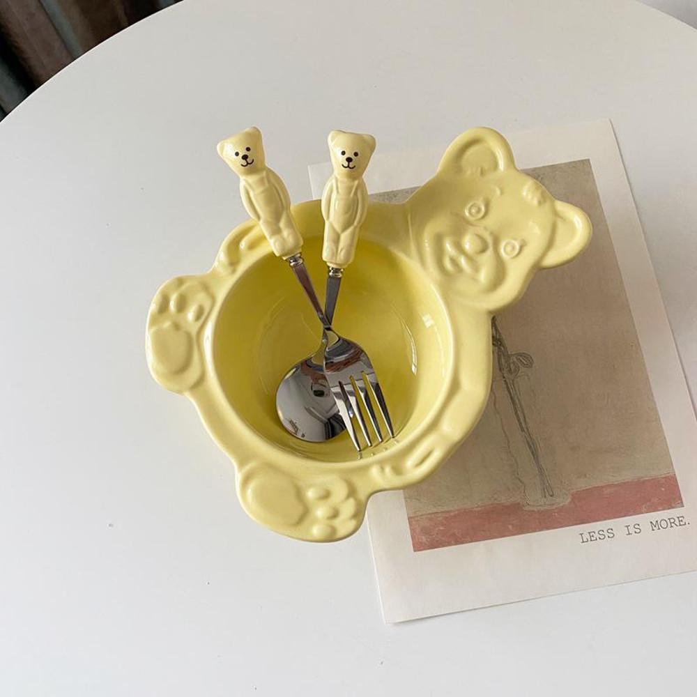 곰돌이시리얼볼 세트 곰돌이 그릭 요거트볼 샐러드 보울