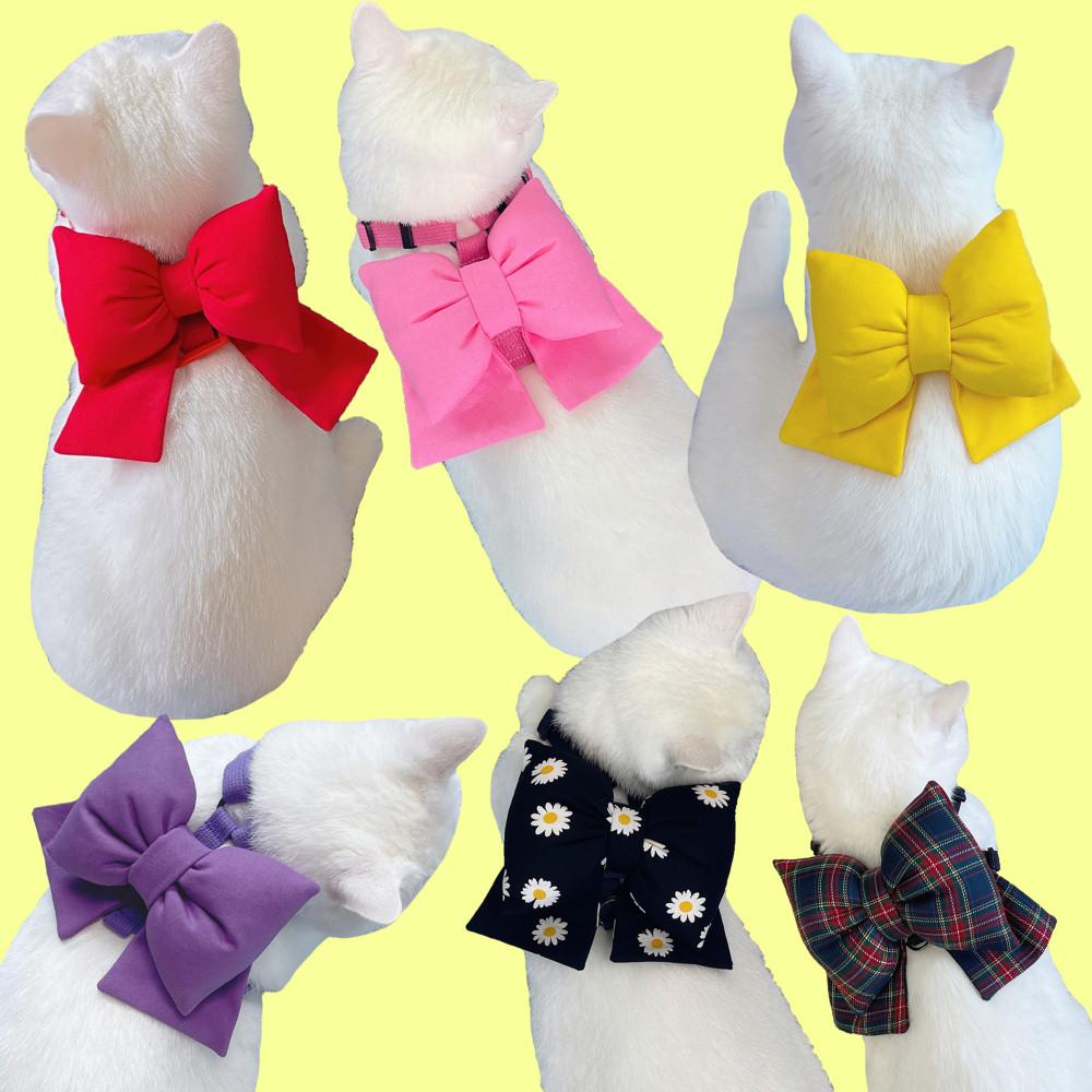 선물리본 H하네스 강아지하네스 대형견하네스